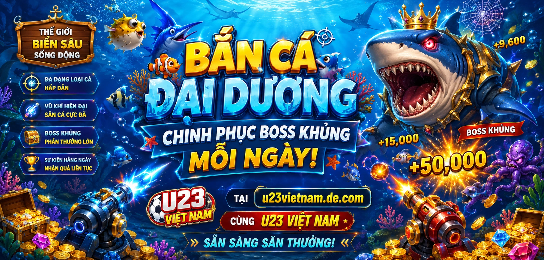 Sảnh bắn cá online tại u23vietnam.de.com