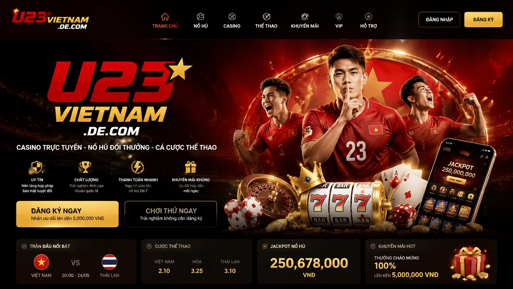 Khu trò chơi nổi bật của u23vietnam.de.com